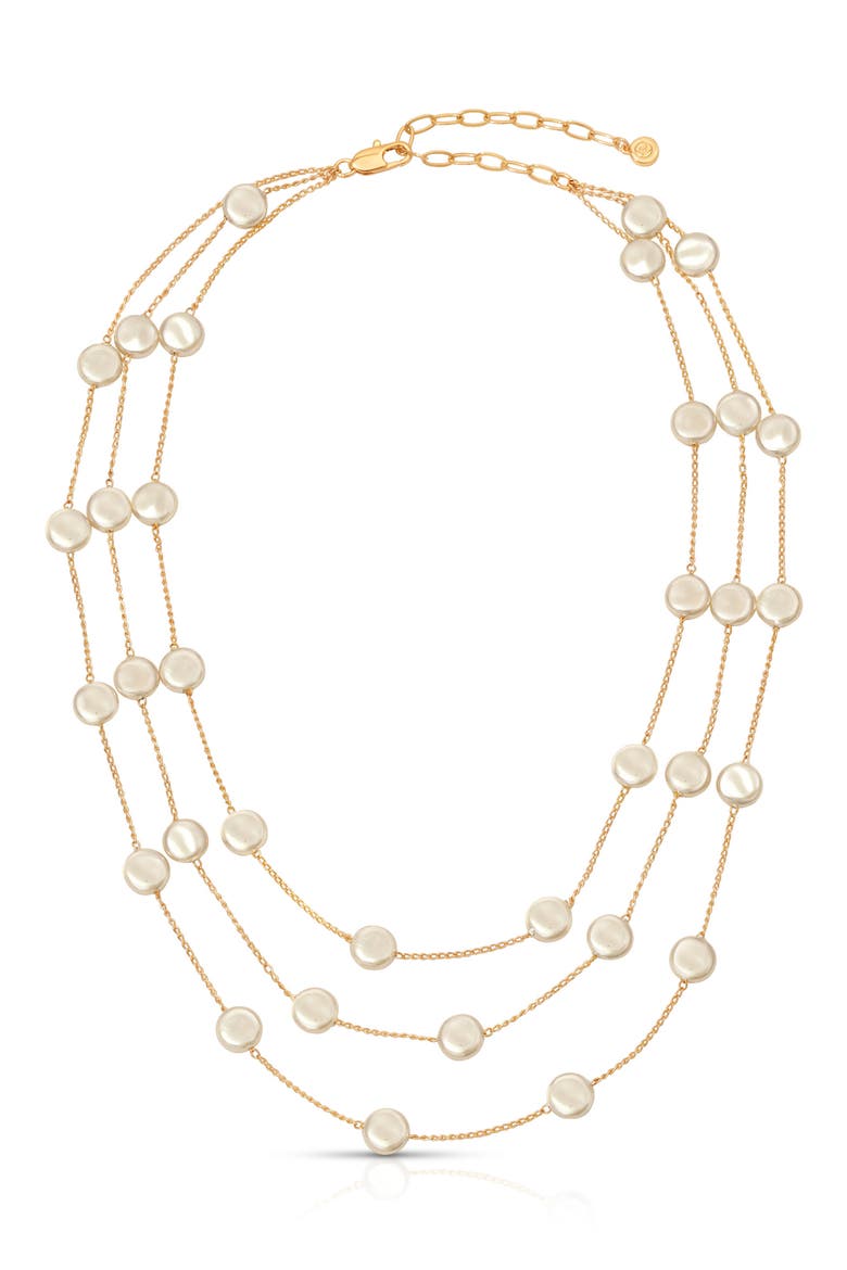 Layered Luster Necklace, Alternate, color, GOLD