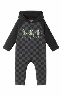 Skeleton Glow in the Dark Hooded Romper