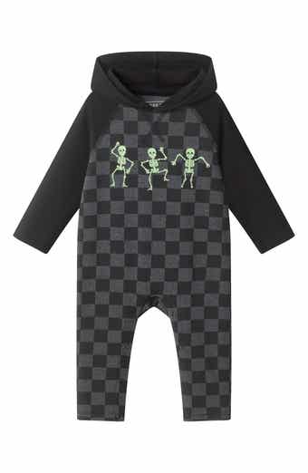 Skeleton Glow in the Dark Hooded Romper