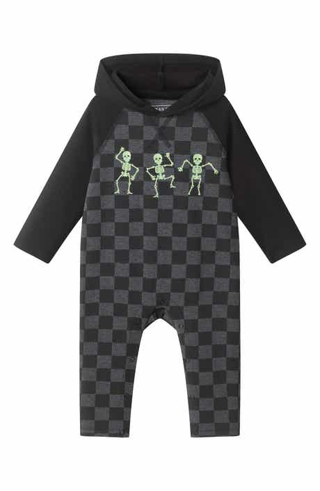 Skeleton Glow in the Dark Hooded Romper