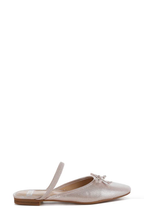 Rag & Co Opalia Shimmer Mule In Champagne Gold