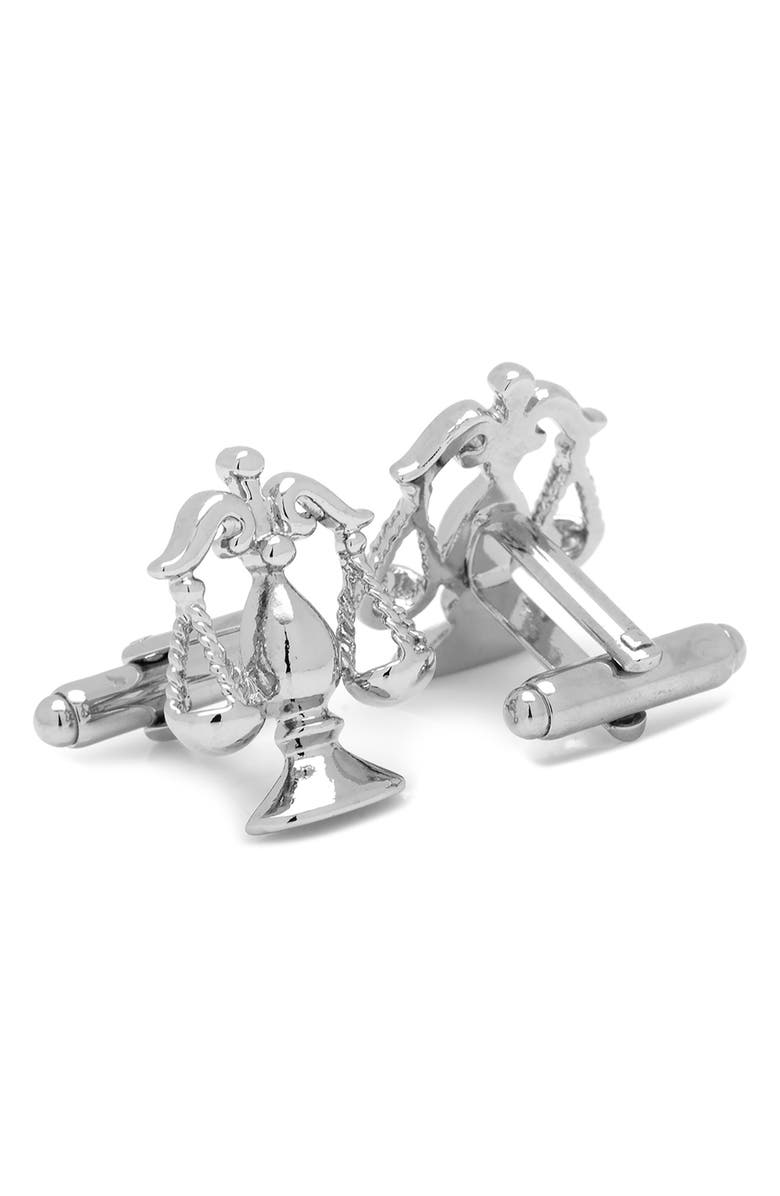 Cufflinks, Inc. Scales Of Justice Cuff Links, Alternate, color, Silver
