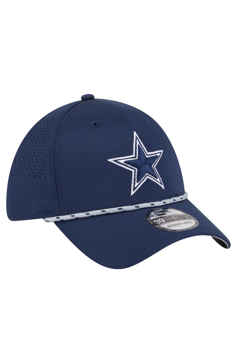 New Era Men's New Era Navy Dallas Cowboys Featherweight Poly Rope Flex 39Thirty Hat, Alternate, color, Navy