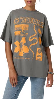 O'Neill Tropic Meltdown Oversized Graphic T-Shirt