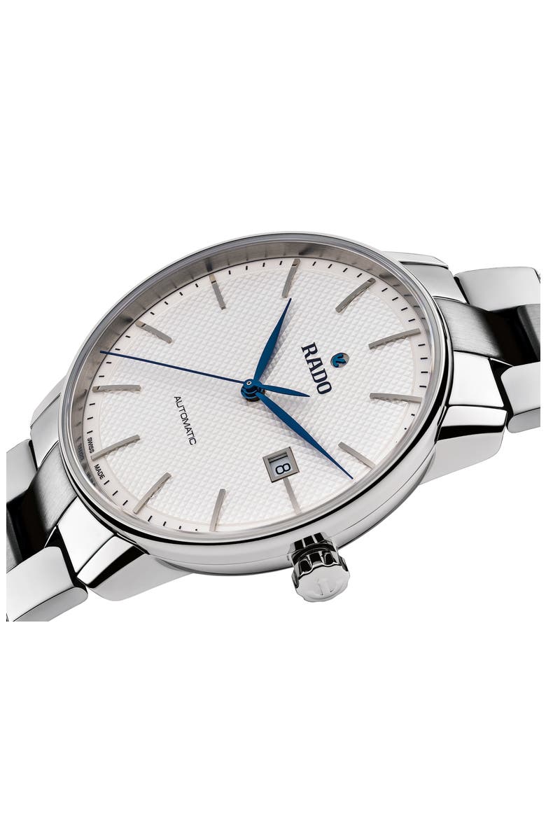 Coupole Classic Automatic Bracelet Watch, 41mm, Alternate, color, SILVER/ WHITE/ SILVER