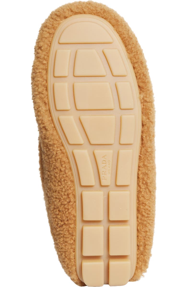 Prada Genuine Shearling Driving Shoe, Alternate, color,