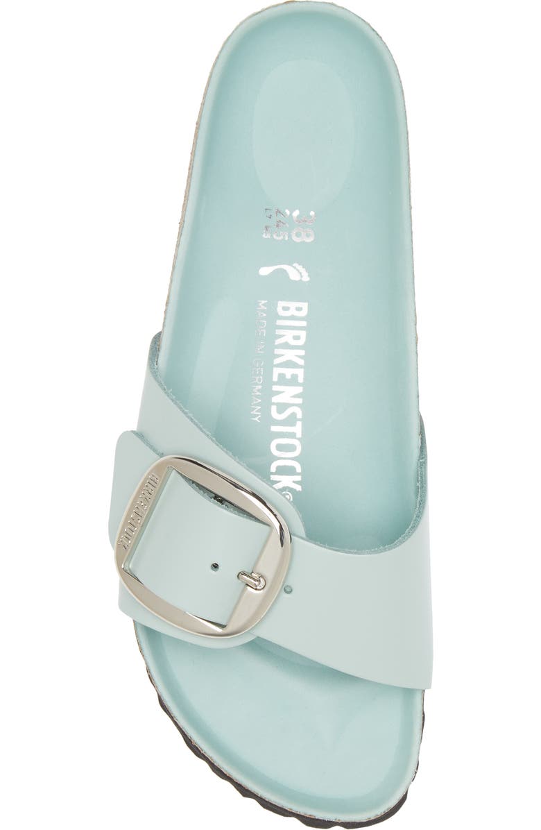 Birkenstock Madrid Big Buckle Slide Sandal, Alternate, color, Surf Green