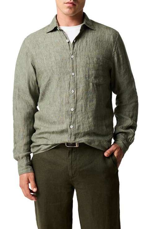 Coromandel Button-Up Linen Shirt