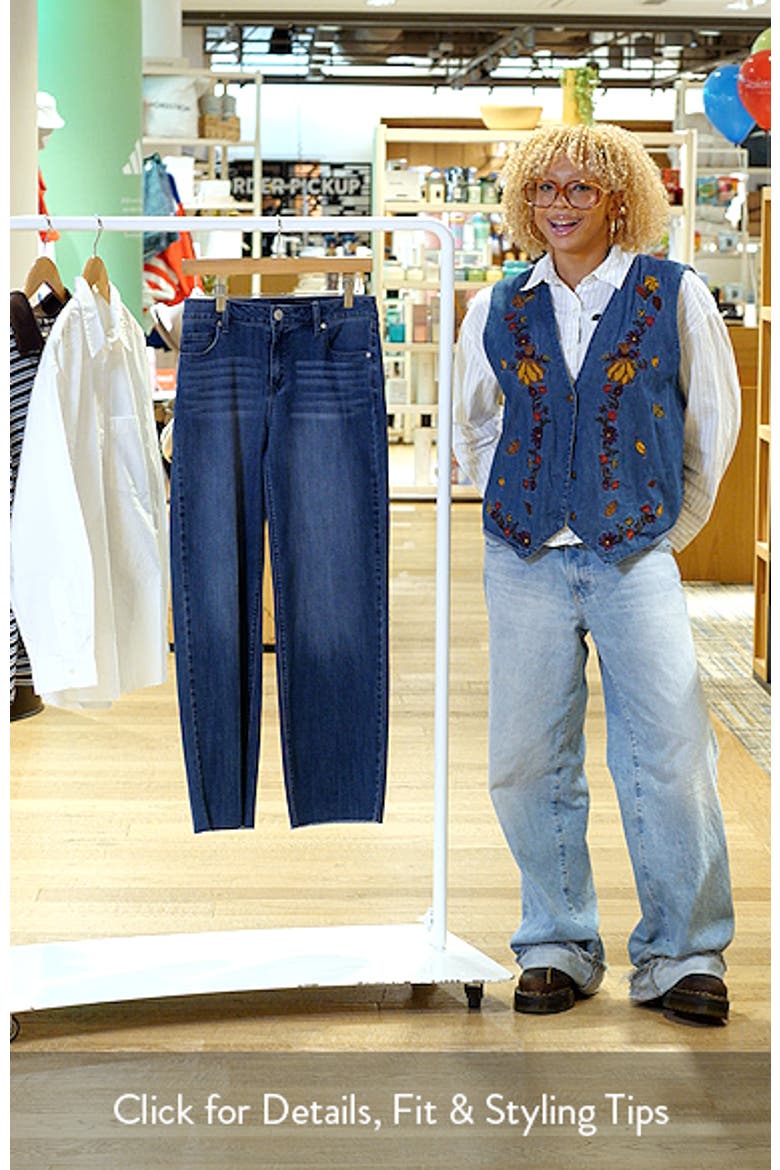 Slim Mid Rise Wide Leg Jeans video
