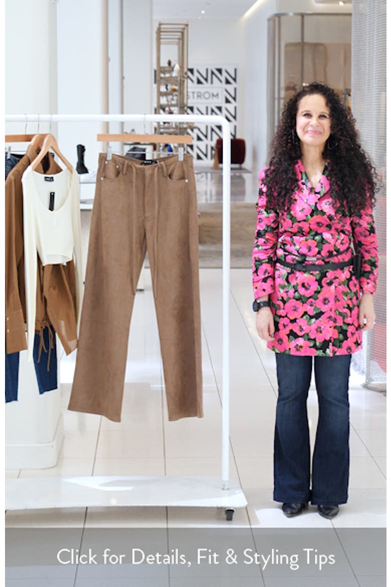 Dusty Faux Suede Straight Leg Pants video