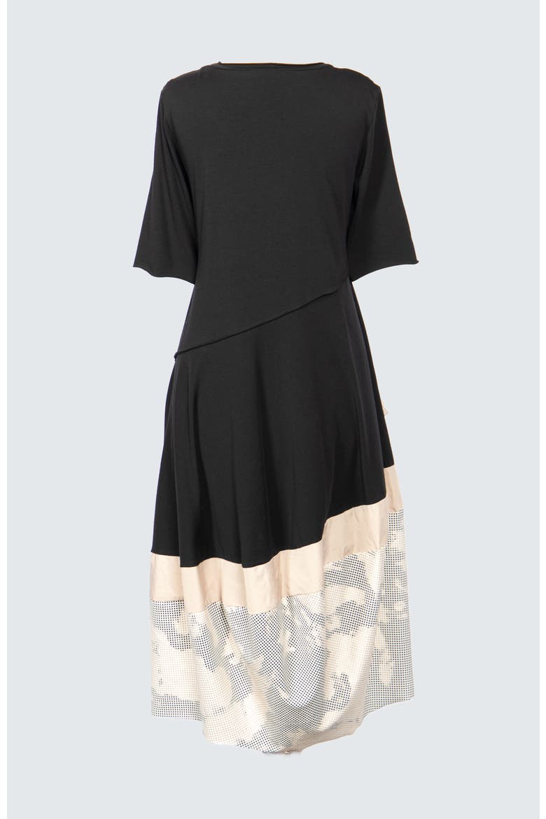 Selene Long Cotton Jersey Dress, Alternate, color, Original