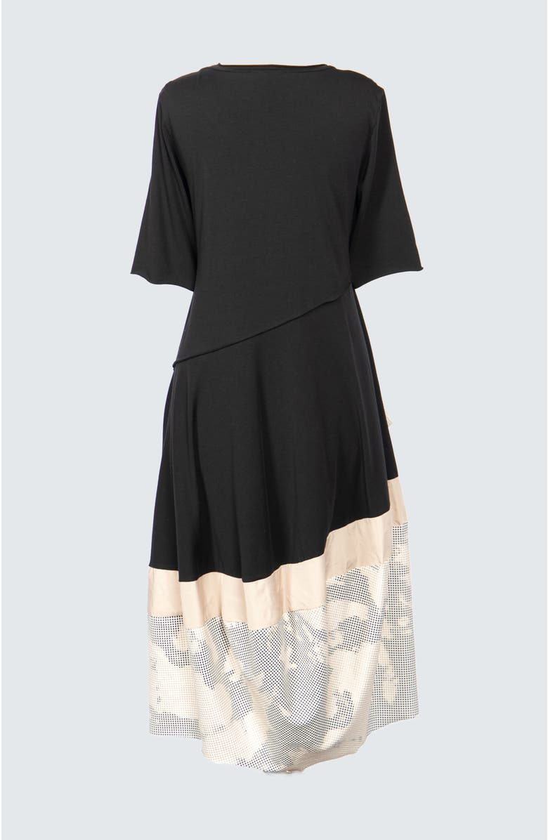 LUUKAA Selene Long Cotton Jersey Dress, Alternate, color, Original