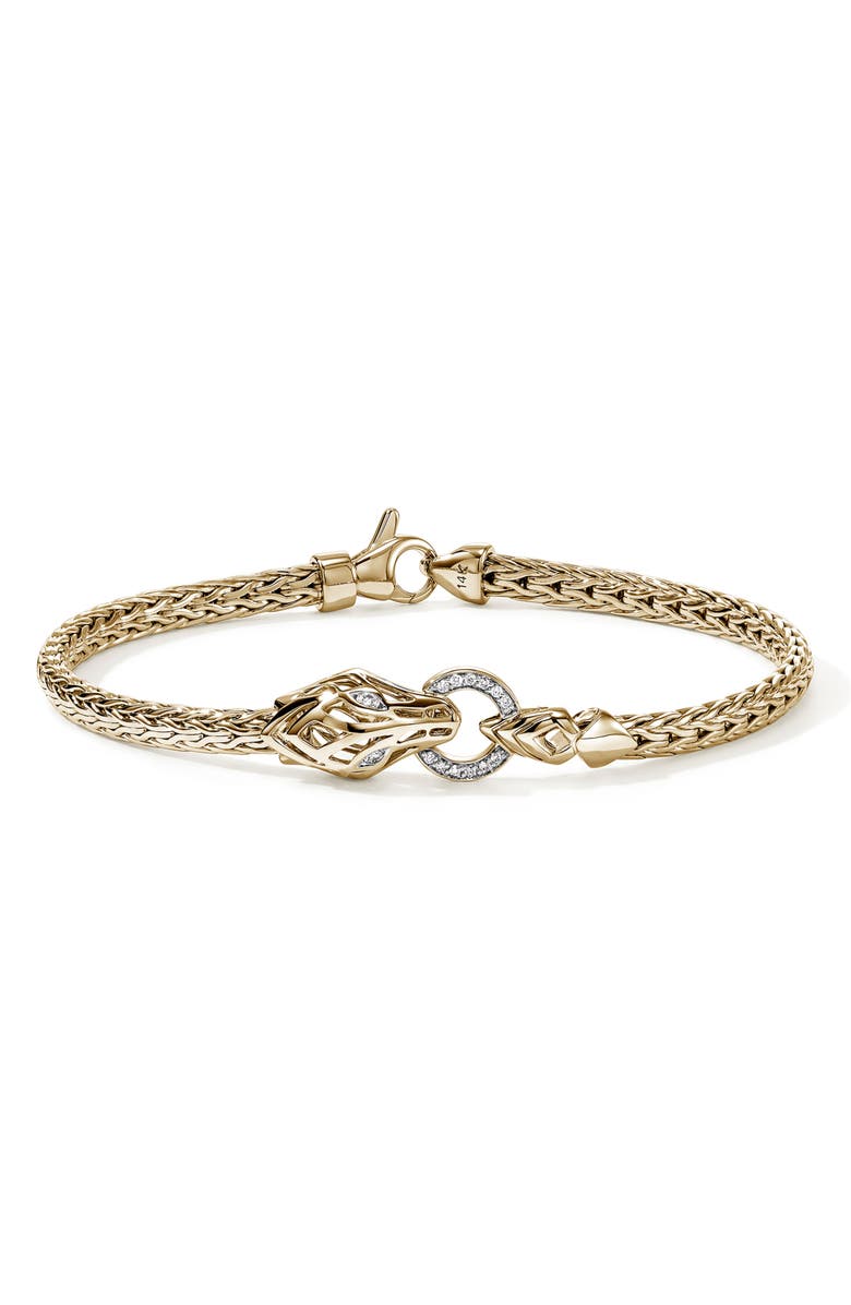 John Hardy Naga Bracelet, Main, color, Gold
