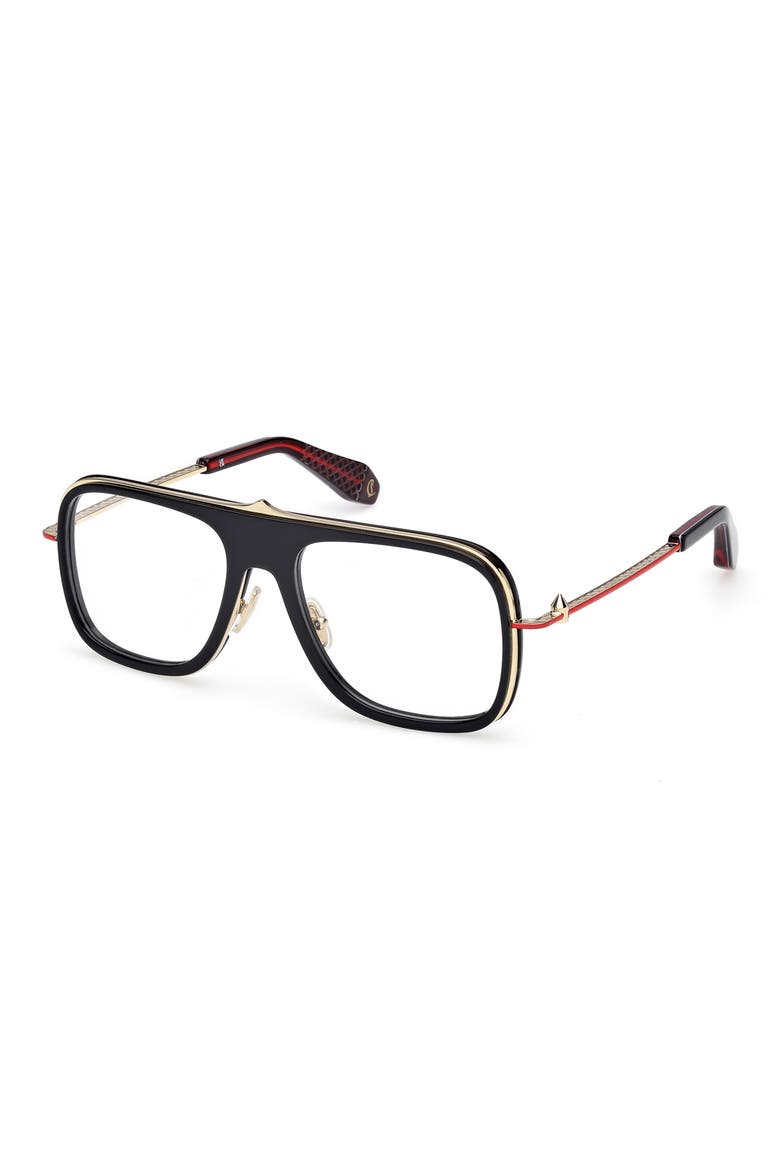 58mm Navigator Optical Glasses, Alternate, color, BLACK / GOLD