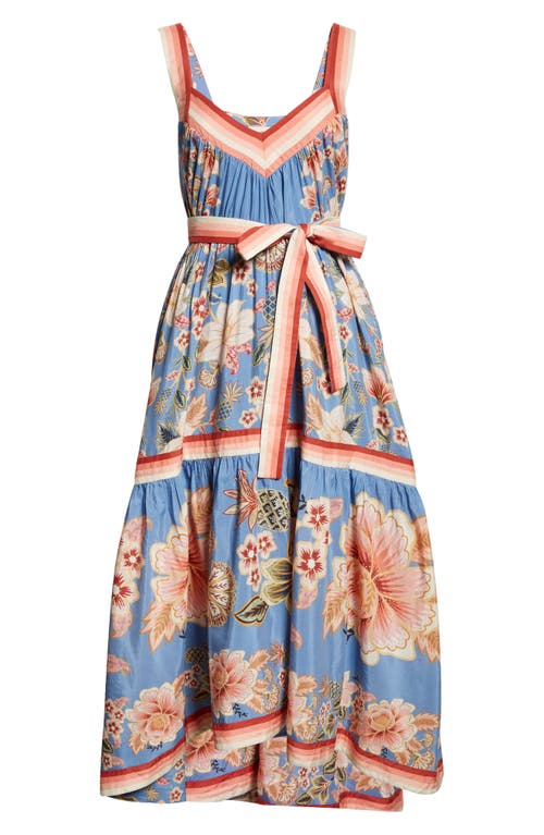 Farm Rio Super Bloom Tapestry Cotton Blend Dress In Super Bloom Tapestry
