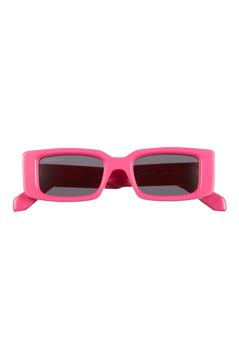 Arthur 50mm Rectangular Sunglasses, Main, color, PINK DARK GREY