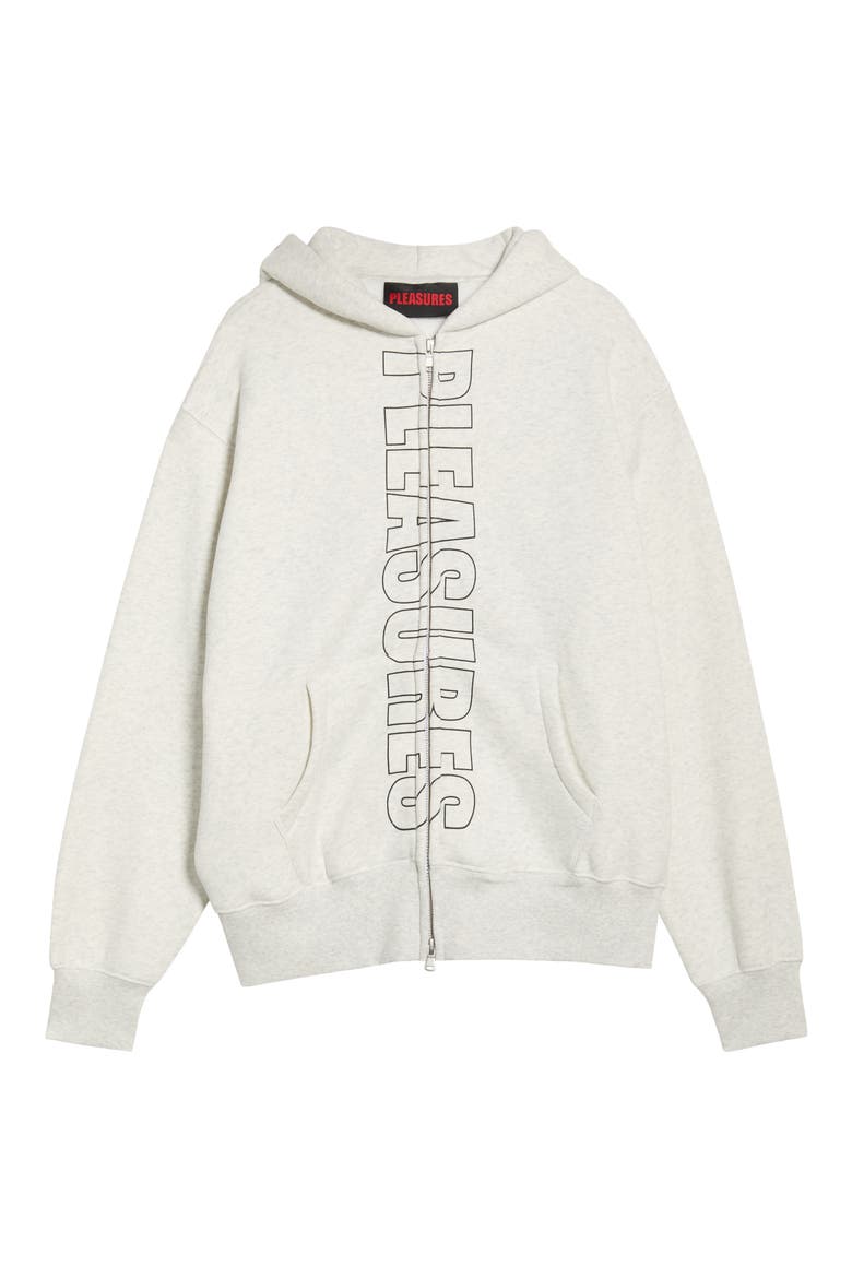 Impact Zip Graphic Hoodie, Alternate, color, OATMEAL
