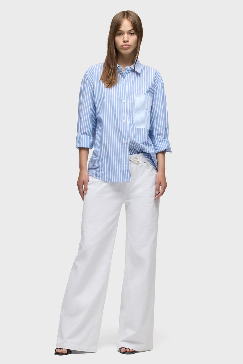 Rylee Drawstring Loose Straight, Main, color, WHITE
