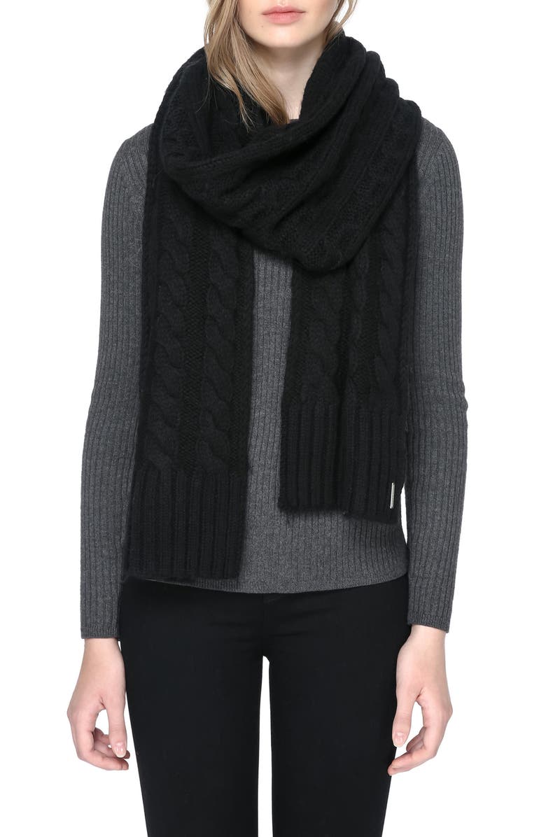 Soia & Kyo Cable Knit Scarf, Main, color,