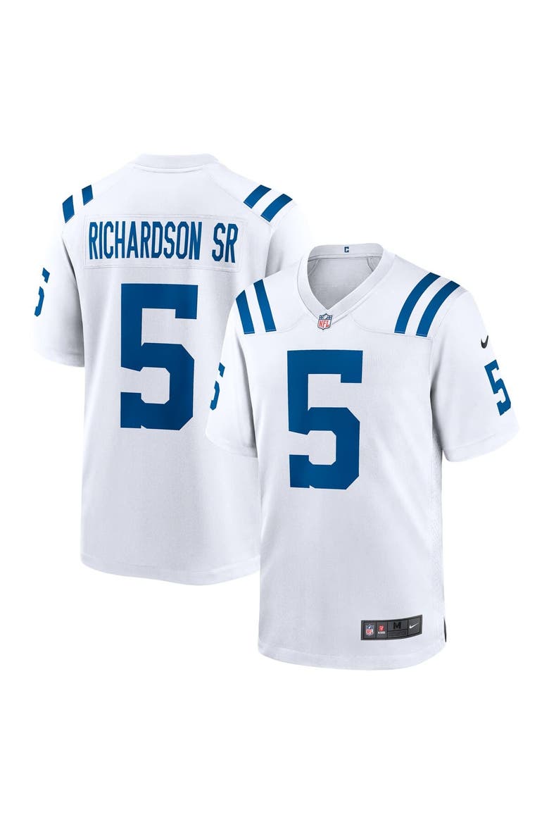 Men's Nike Anthony Richardson Sr. White Indianapolis Colts Game Jersey, Main, color, White