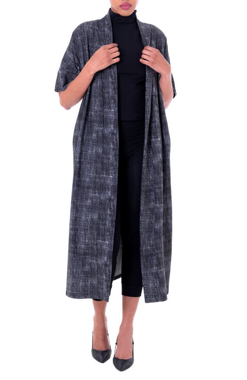 Dai Moda Ect Open Front Duster In Animal Print