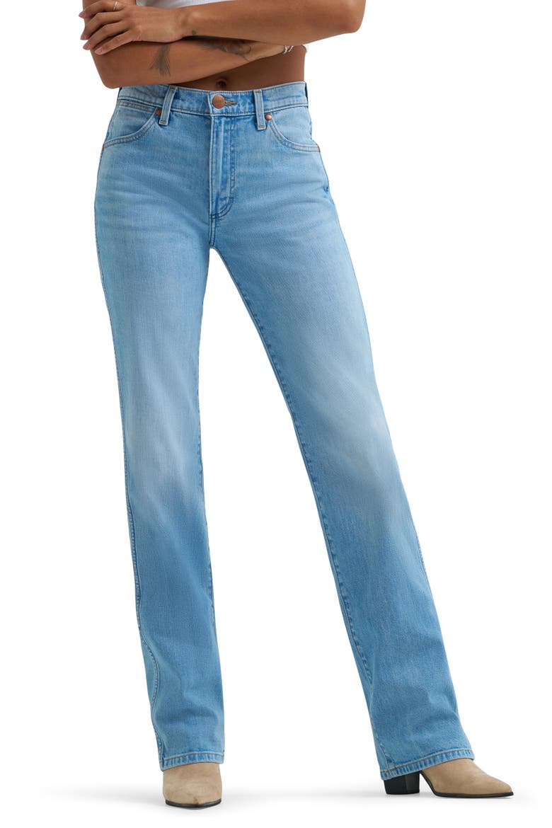Wrancher Mid Rise Bootcut Jeans, Main, color, FLORENCE BLUE