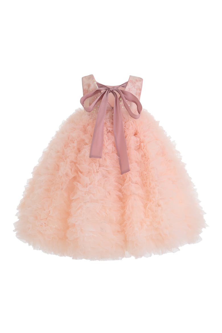 Beatrice Ruffled Tulle Dress, Alternate, color, Pink