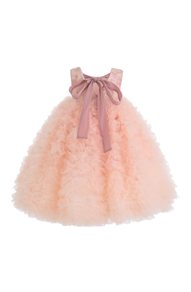 Tulleen Beatrice Ruffled Tulle Dress, Alternate, color, Pink