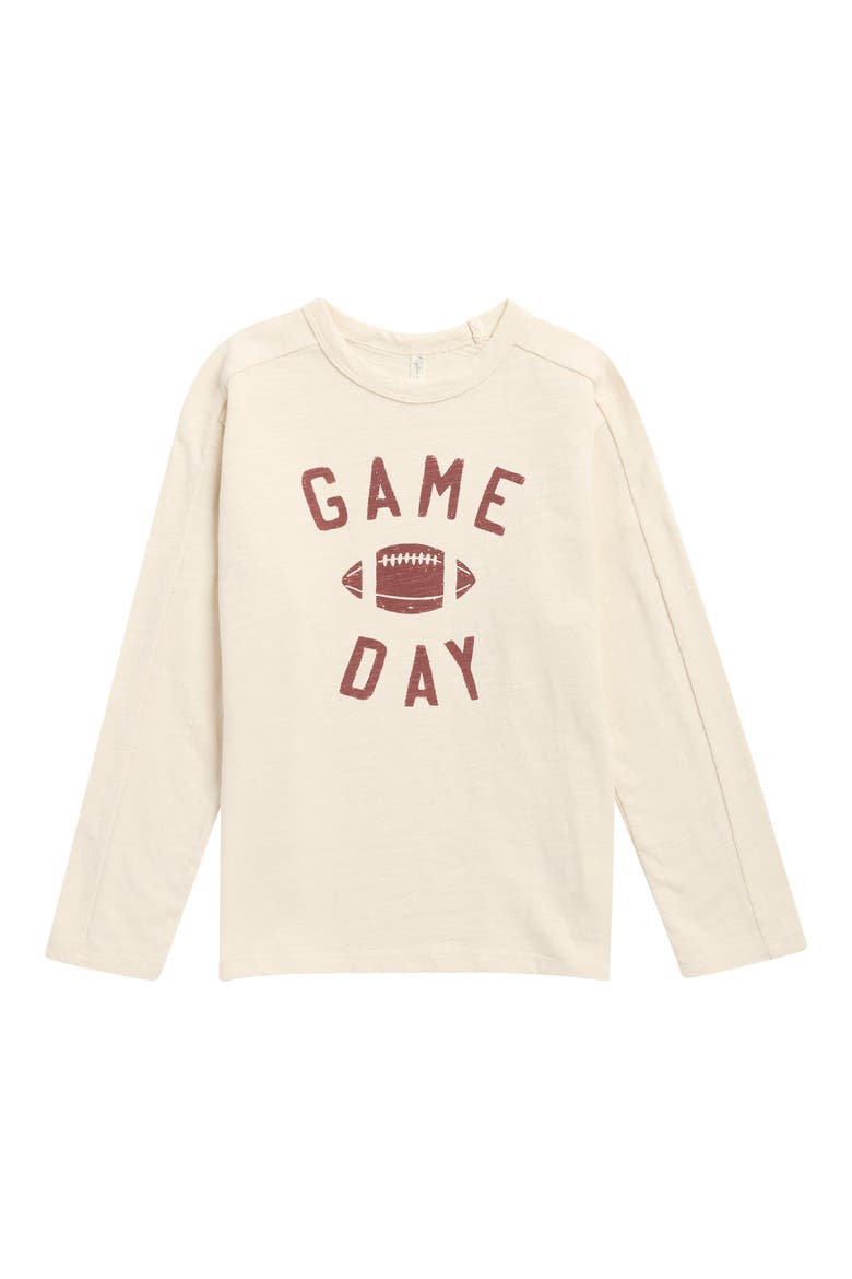 Kids' Cotton Graphic T-Shirt, Main, color, NATURAL