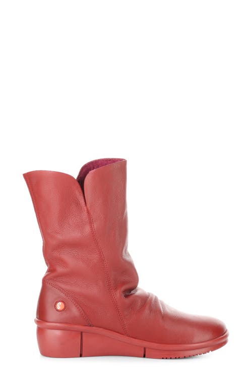 Softinos By Fly London Rott Wedge Boot In Red