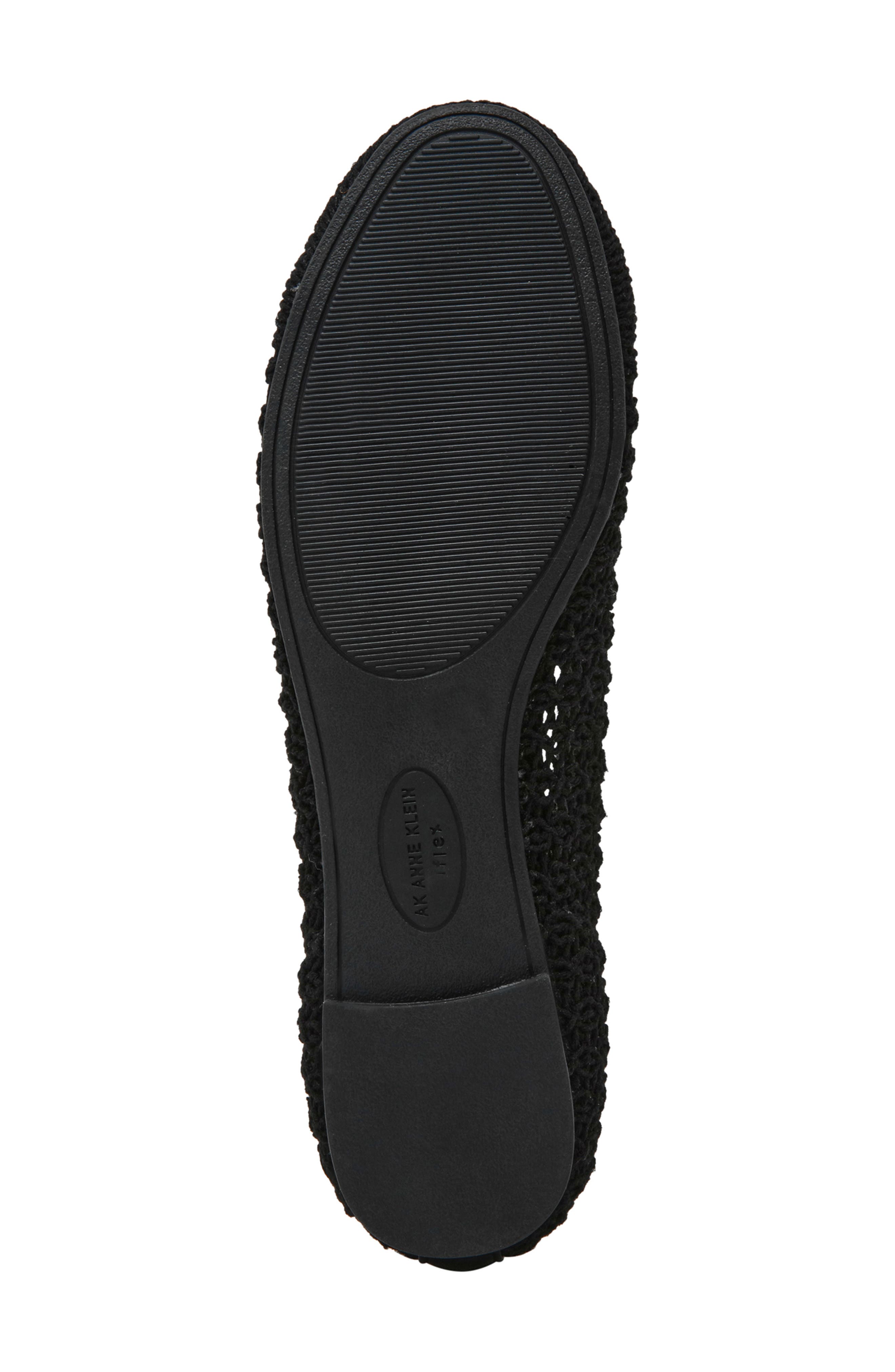 Anne Klein Josey Flat, Alternate, color, Black Woven