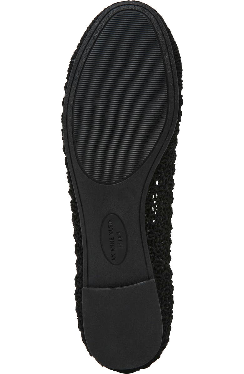 Anne Klein Josey Flat, Alternate, color, Black Woven