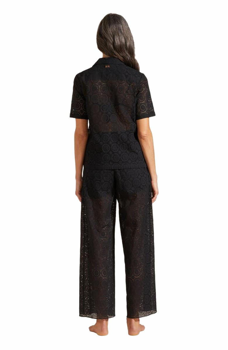 Vilebrequin Women's Broderies Anglaises Cotton Polo, Alternate, color, Noir