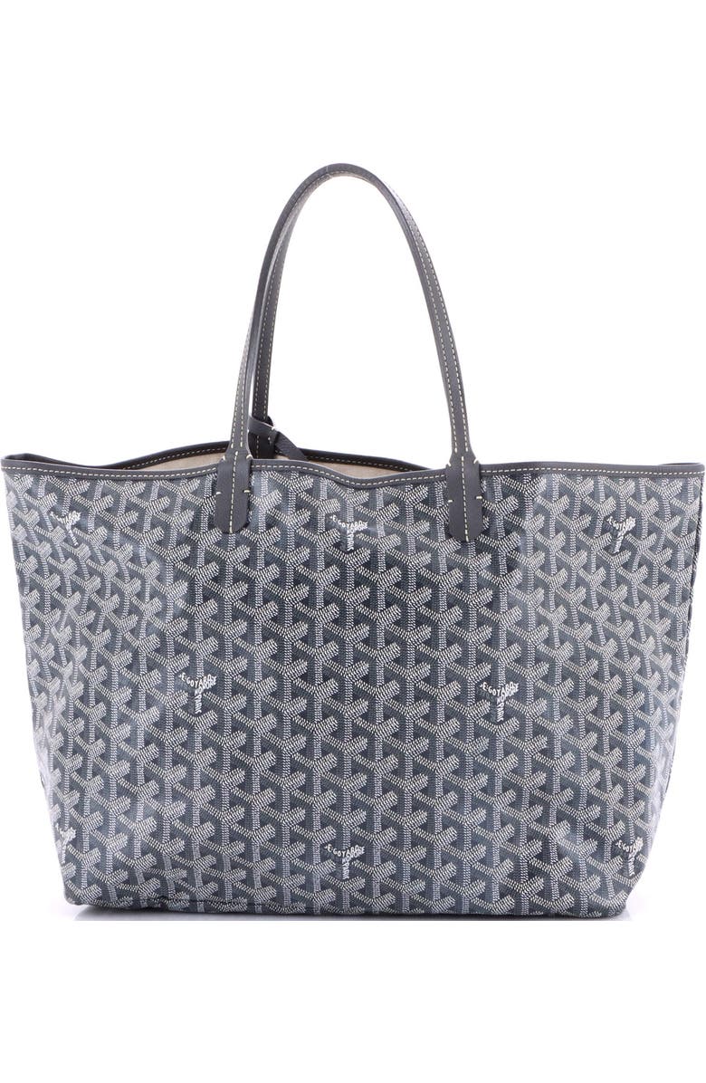 Pre-Owned Goyard Saint Louis Tote Coated Canvas PM, Main, color, Gray