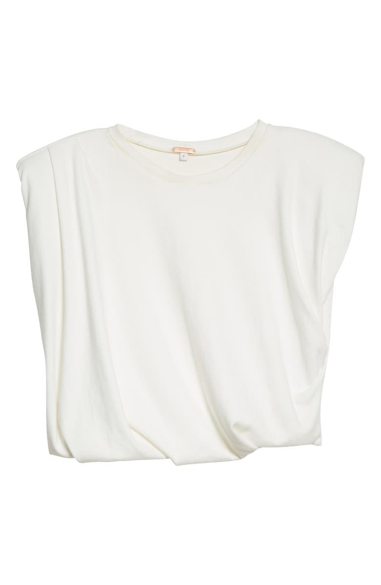 Johanna Ortiz Legendary Padded Shoulder Crop Stretch Cotton Tank, Alternate, color,