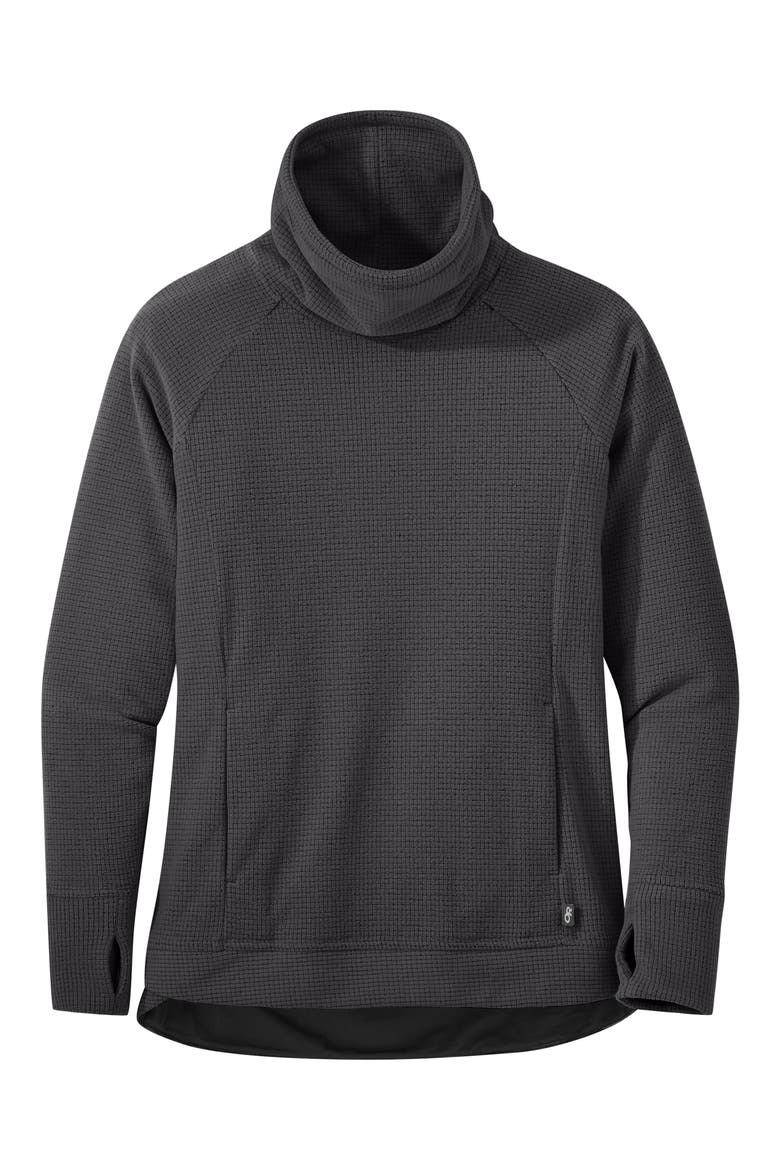Trail Mix Stand Collar Pullover, Main, color, STORM