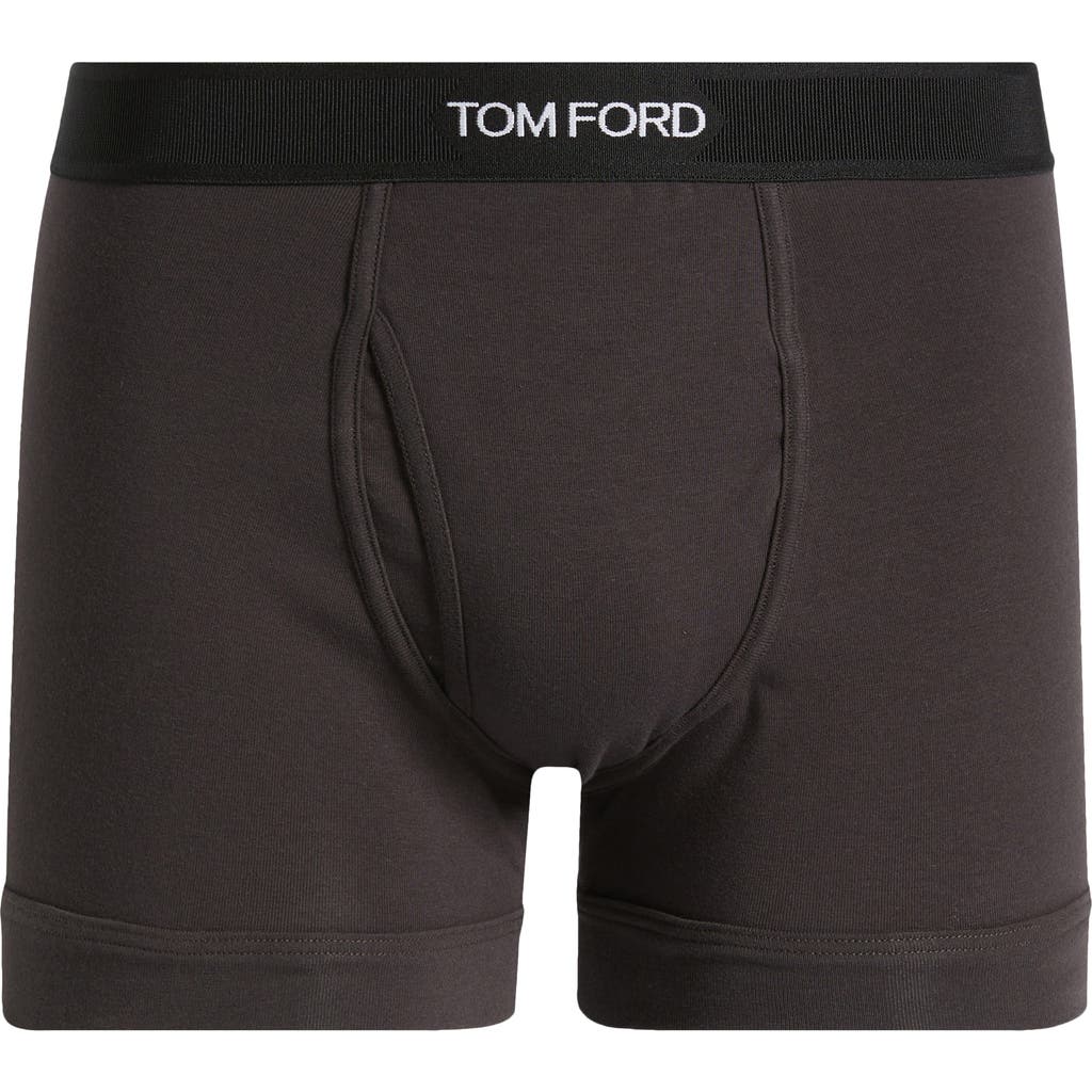 Tom Ford Stretch Jersey Boxer Briefs In Dark Mink