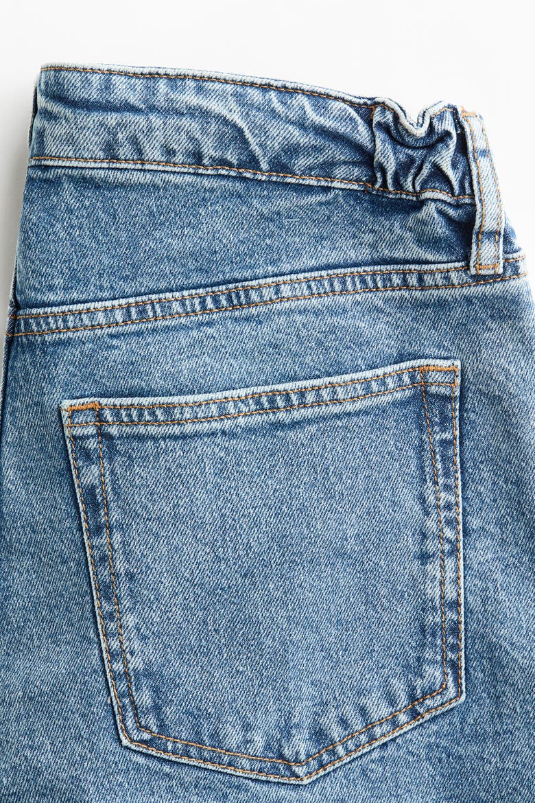 Mama Straight Low Waist Jeans, Alternate, color, Denim blue