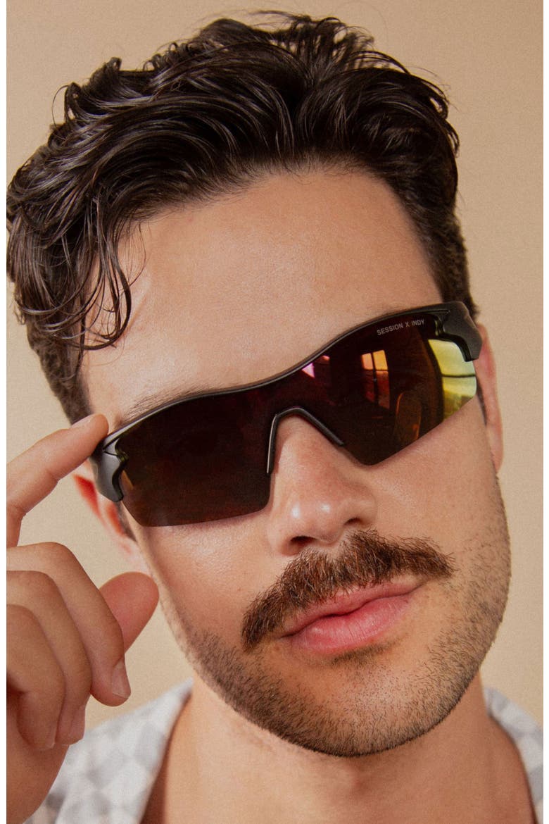 Session Sport Polarized Sunglasses, Alternate, color, Orange Mirror