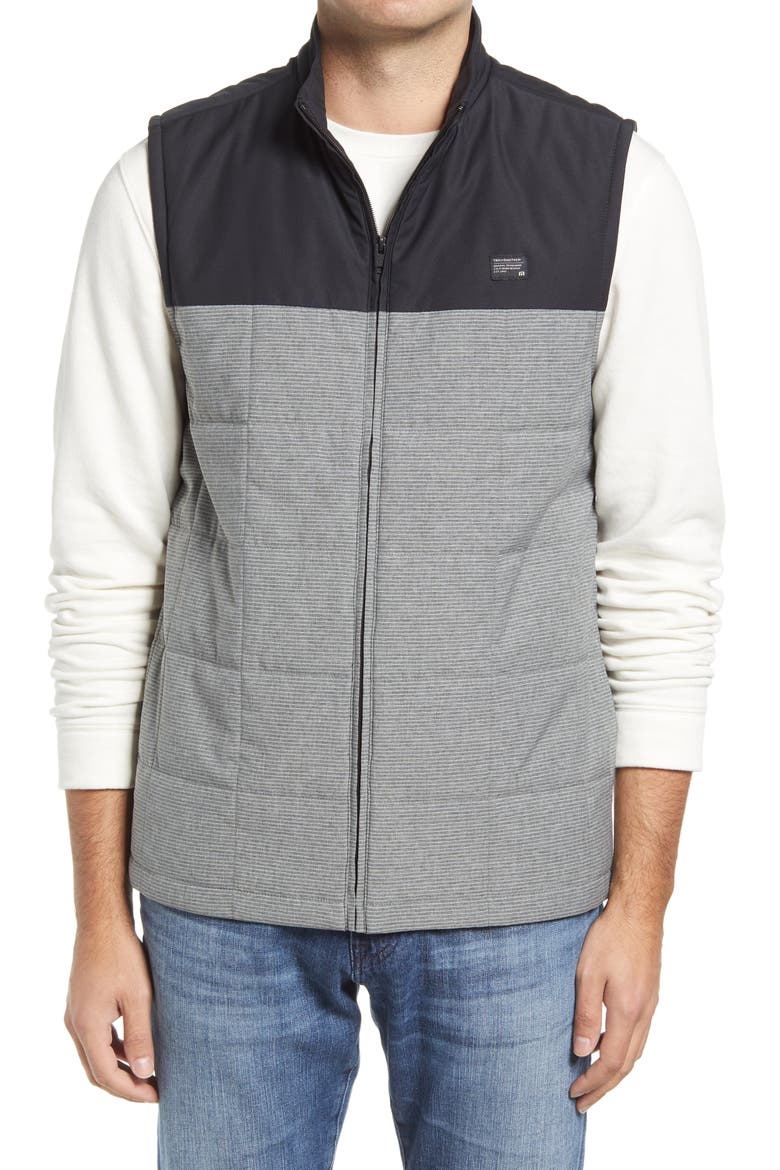 Travis Mathew Zappers Vest, Alternate, color, BLACK