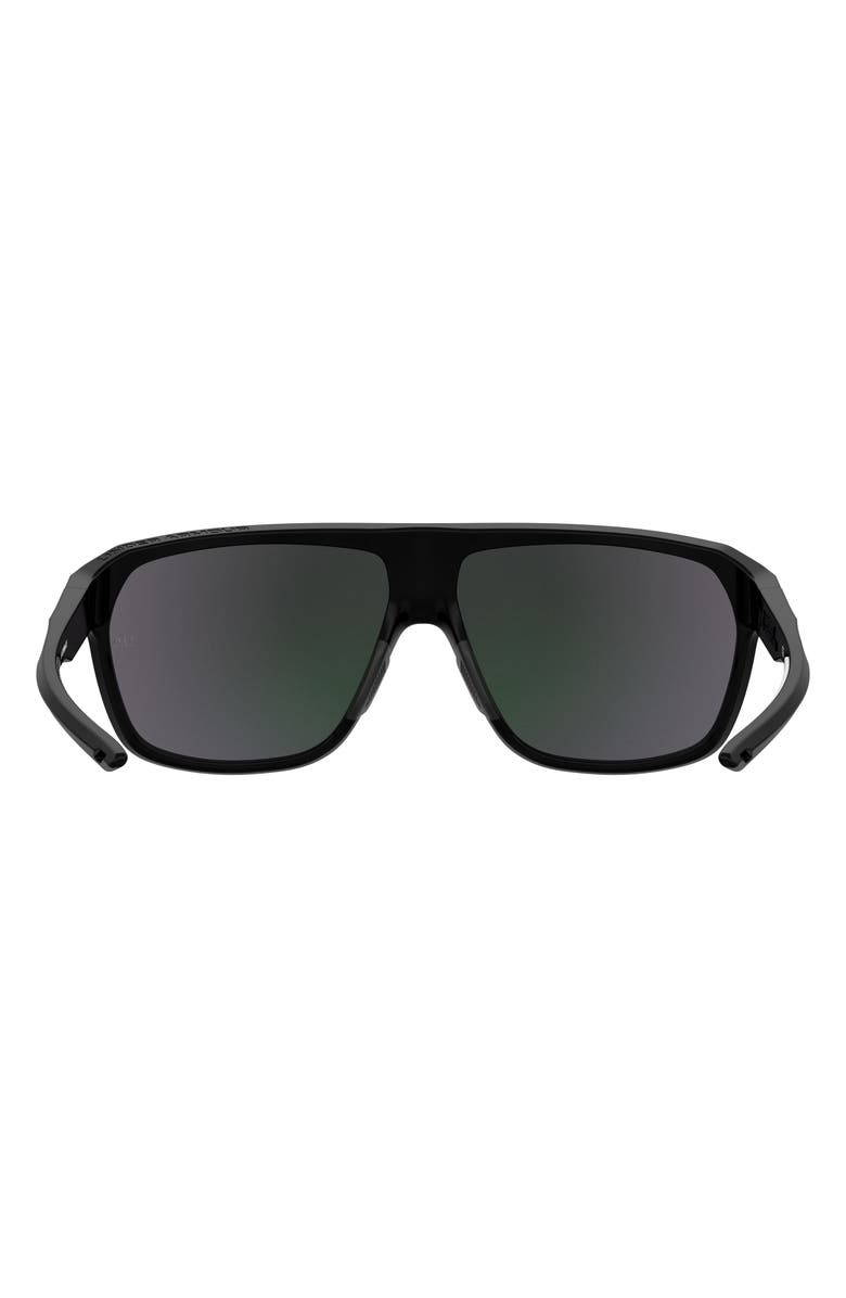 Under Armour Dominate 62mm Gradient Polarized Rectangular Sunglasses, Alternate, color,