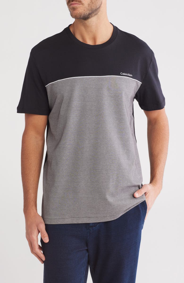 Calvin Klein Colorblock Cotton T-Shirt, Main, color,