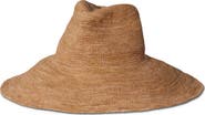 Janessa Leoné Waverly Wide Brim Packable Straw Hat