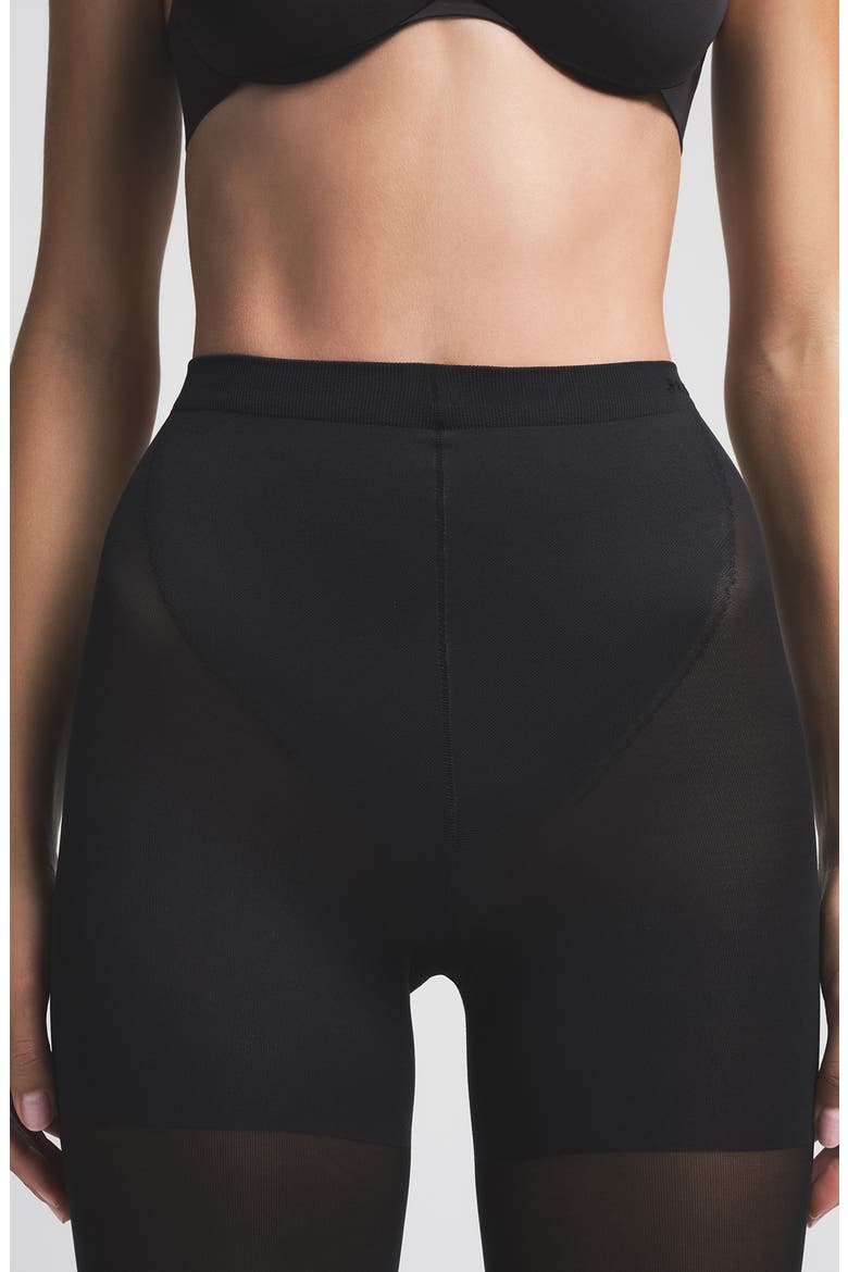 Shaping Capri Tights, Alternate, color, ONYX