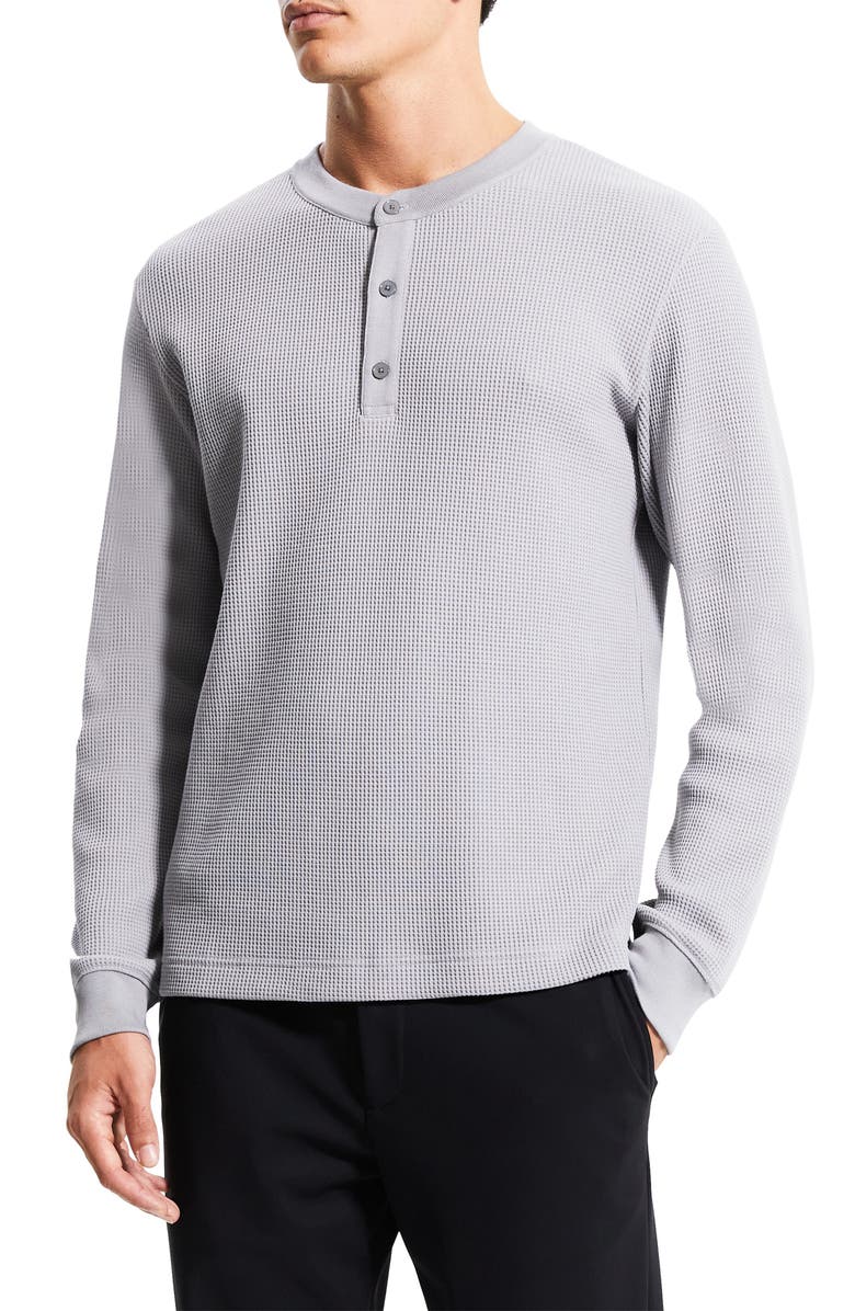 Theory Balena Studio Waffle Henley, Alternate, color, 