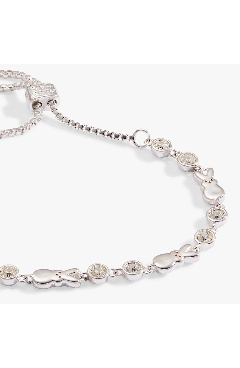 Alex and Ani Peeps<sup>®</sup> Bunny Bolo Bracelet, Alternate, color, Silver