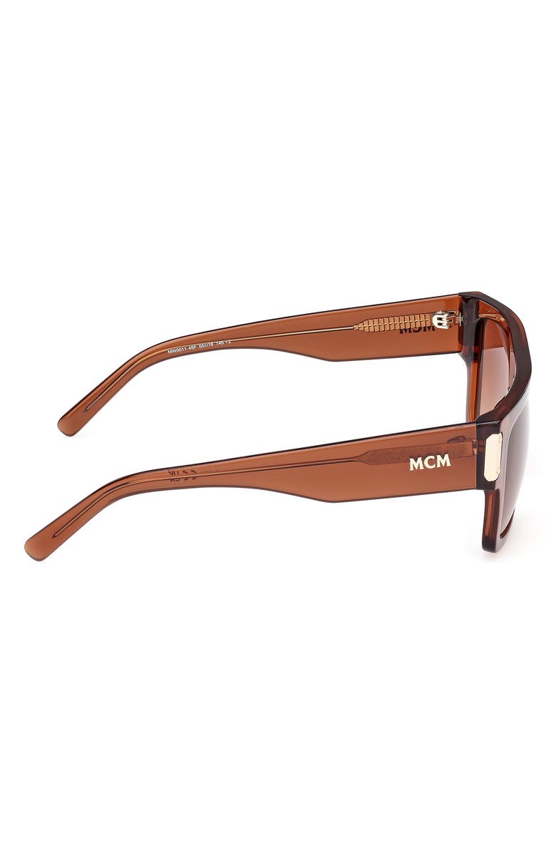 MCM 55mm Square Sunglasses, Alternate, color, Light Brown / Gradient Brown