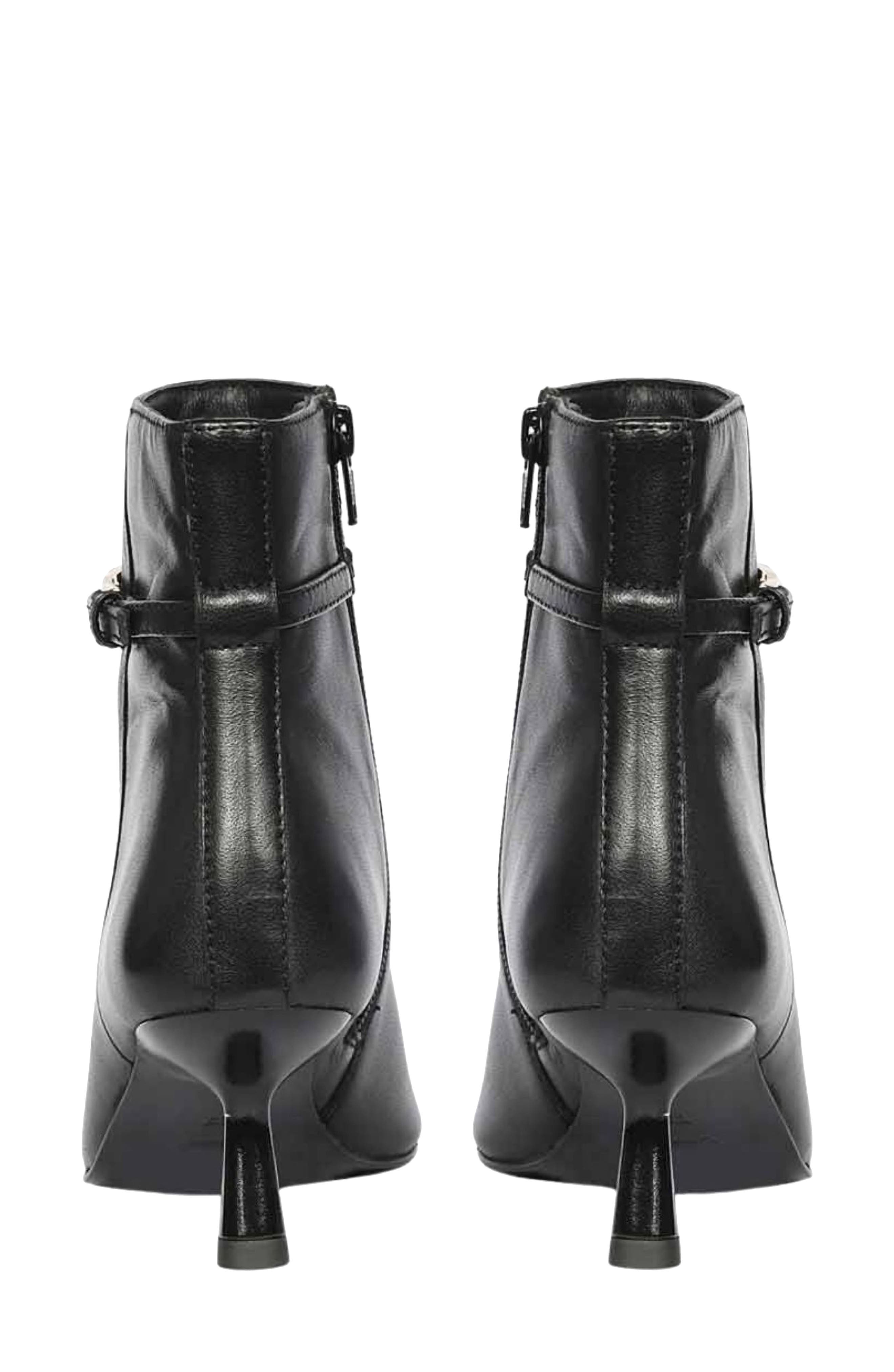 SAINT G Pera Pointed Toe Bootie, Alternate, color, Black