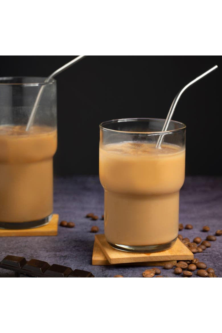 Stackable Iced Coffee Glasses - 15oz - Set of 6, Alternate, color, Clear