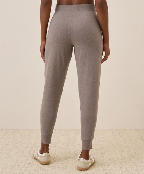Shop Pact Organic Cotton Airplane Jogger In Deep Taupe Heather